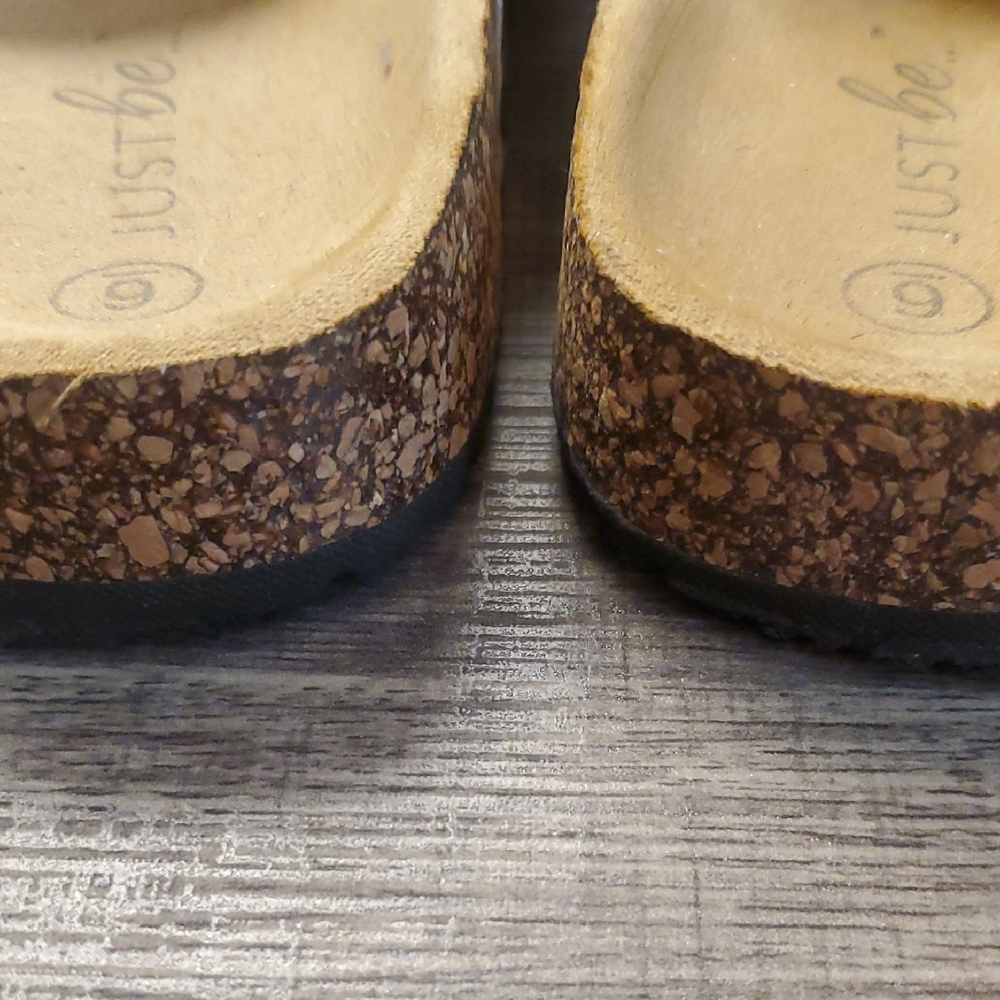 Just Be Floral Print Cork Footbed Slide Sandals - Multicolor - Picture 7 of 9